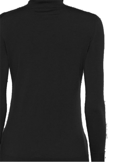 Black merino wool top Ermanno Scervino | D455M308APATL95708